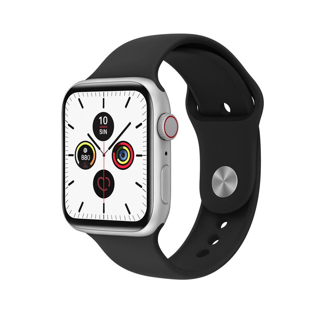 SMARTWATCH T900 PRO MAX SERIE 9 PLATEADO - MALLA NEGRA