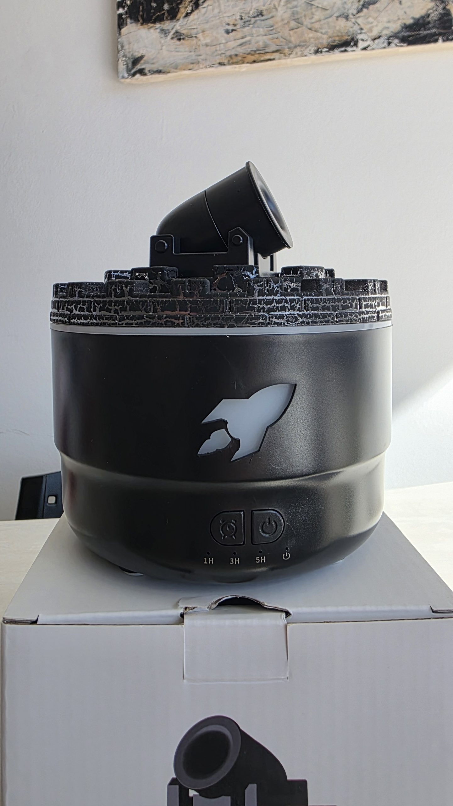 Humidificador Cañón Ultrasónico (Negro) - Imagen 3