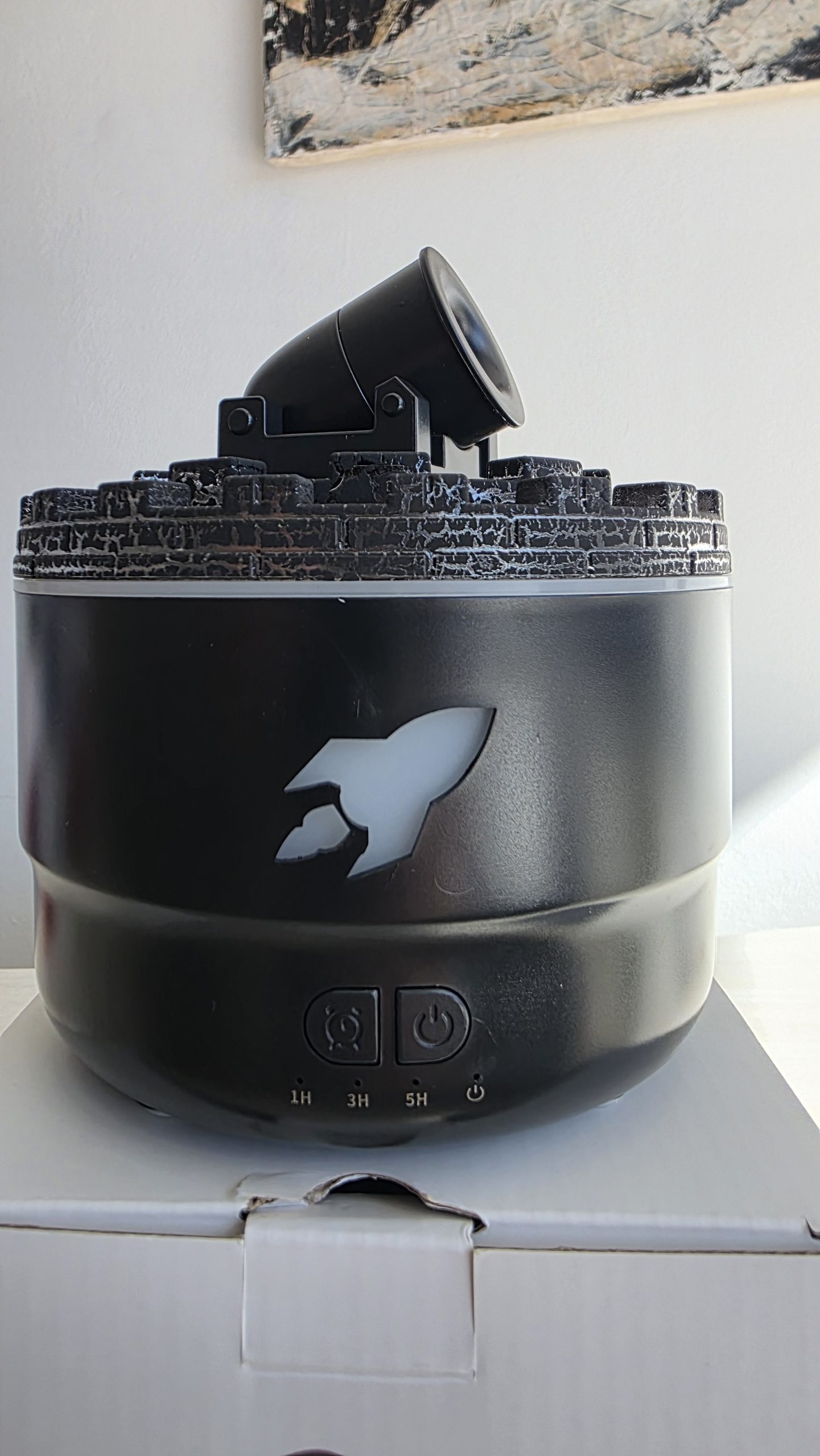 Humidificador Cañón Ultrasónico (Negro)