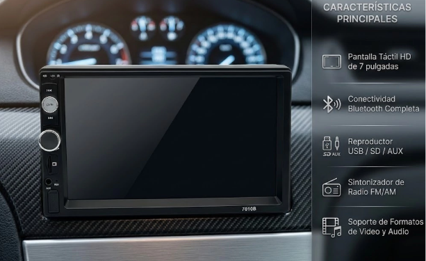 Estéreo Doble DIN Pantalla Táctil MP5 para Auto - Imagen 3