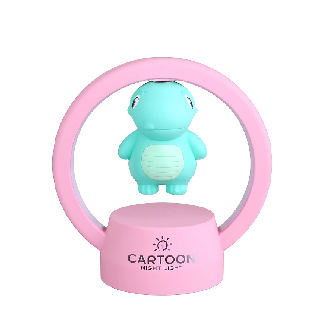 Lámpara de Mesa Infantil Dino (Rosa)