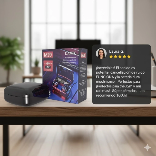 Auriculares M20 (Negro) - Imagen 4